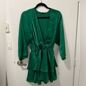 Zara green mini dress